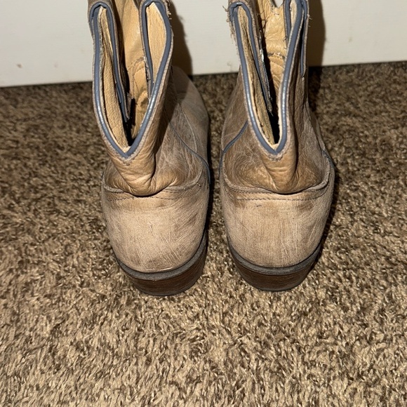 Frye Leather Ankle Short Western Boots - Picture 7 of 8